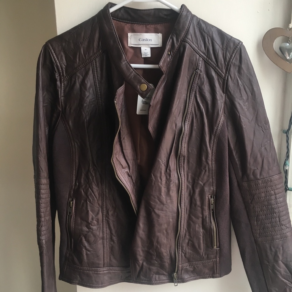 Nordstrom 100% leather jacket! Size M